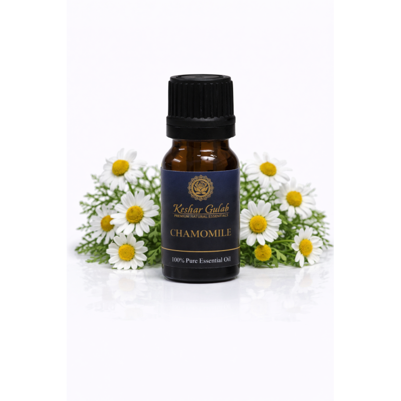 Chamomile Essential Oil | 100% Pure Roman & German | Calming & Skin-Soothing